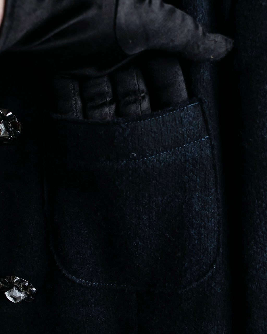 "DOLCE & GABBANA" Double-breasted bejeweled button check pattern jacket