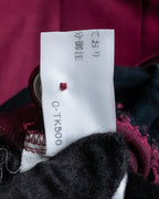 "JEAN PAUL GAULTIER FEMME"
 Waist different material switching design shirt