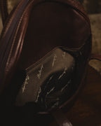 “BALENCIAGA” 80’s rounded dome leather shoulder bag