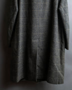 "BURBERRYS" Fine check pattern herringbone coat