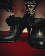 -SPECIAL- “CHANEL“ 2005-06 Paris-New York ruffle leather pumps