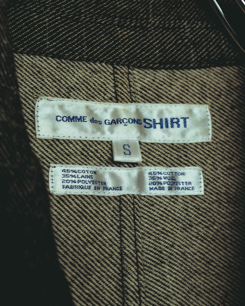 “COMME des GARÇONS SHIRT” 2000's- layered pocket print tailored jacket
