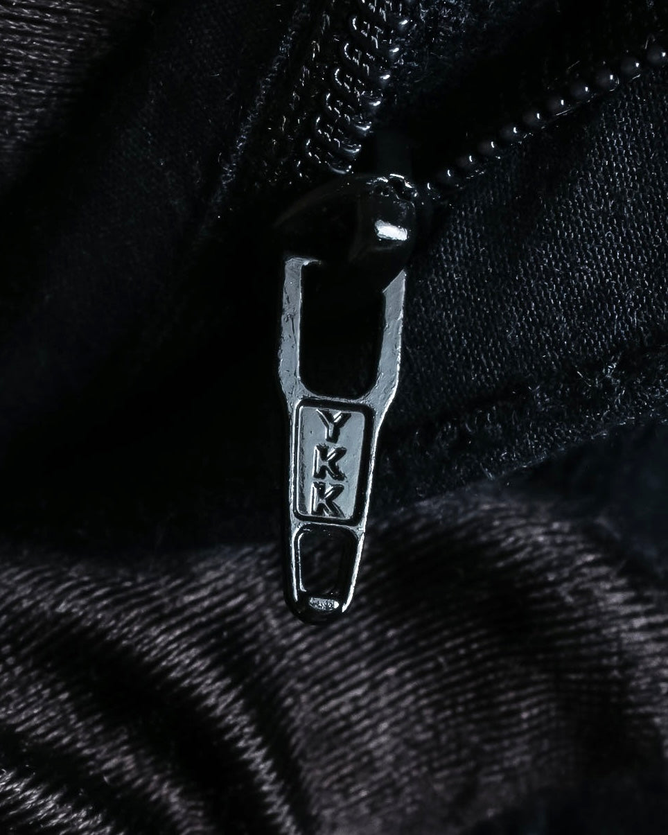 "ISSEY MIYAKE FETE" Fabric change stripe pattern wide slacks