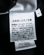 "HELMUT LANG" Fur collar belted long coat