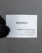 "HERMES" Logo engraved ribbon design scarf