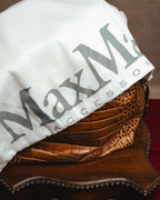 “Max Mara” 00’s-20’s crocodile-embossed 2way backpack