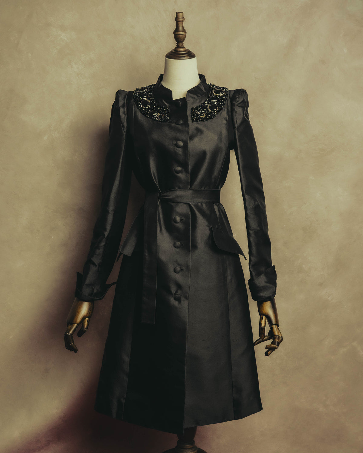 "CELINE" 00's Embellished silk coat