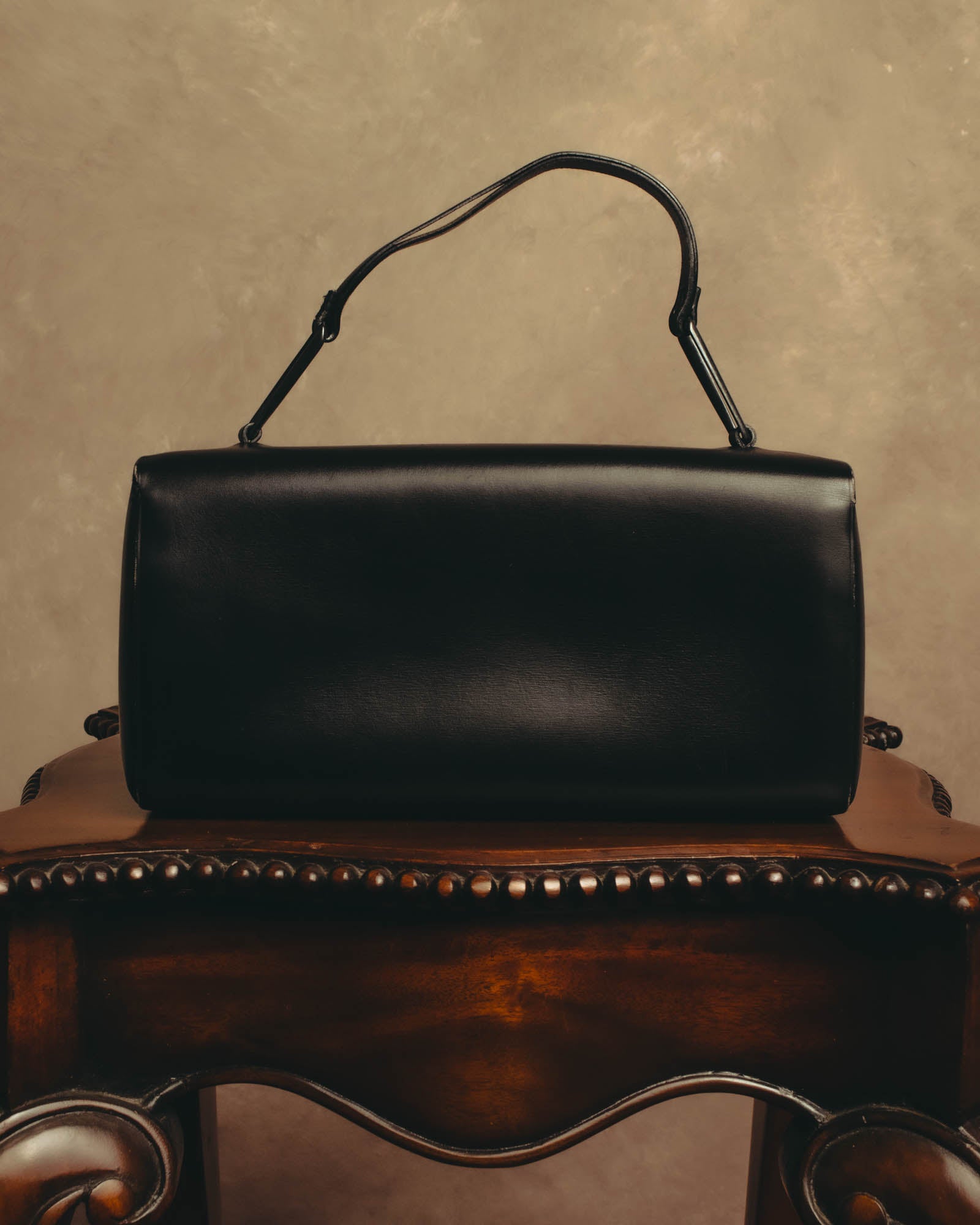 大胆値下げ中！ LOEWE レザーハンドバッグ　ヴィンテージ品　ハイブランド LOEWE (ロエベ) - ハンドバッグ - ブラック - スムースレザー