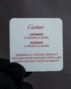 "Cartier" Gold metal buckle design leather belt