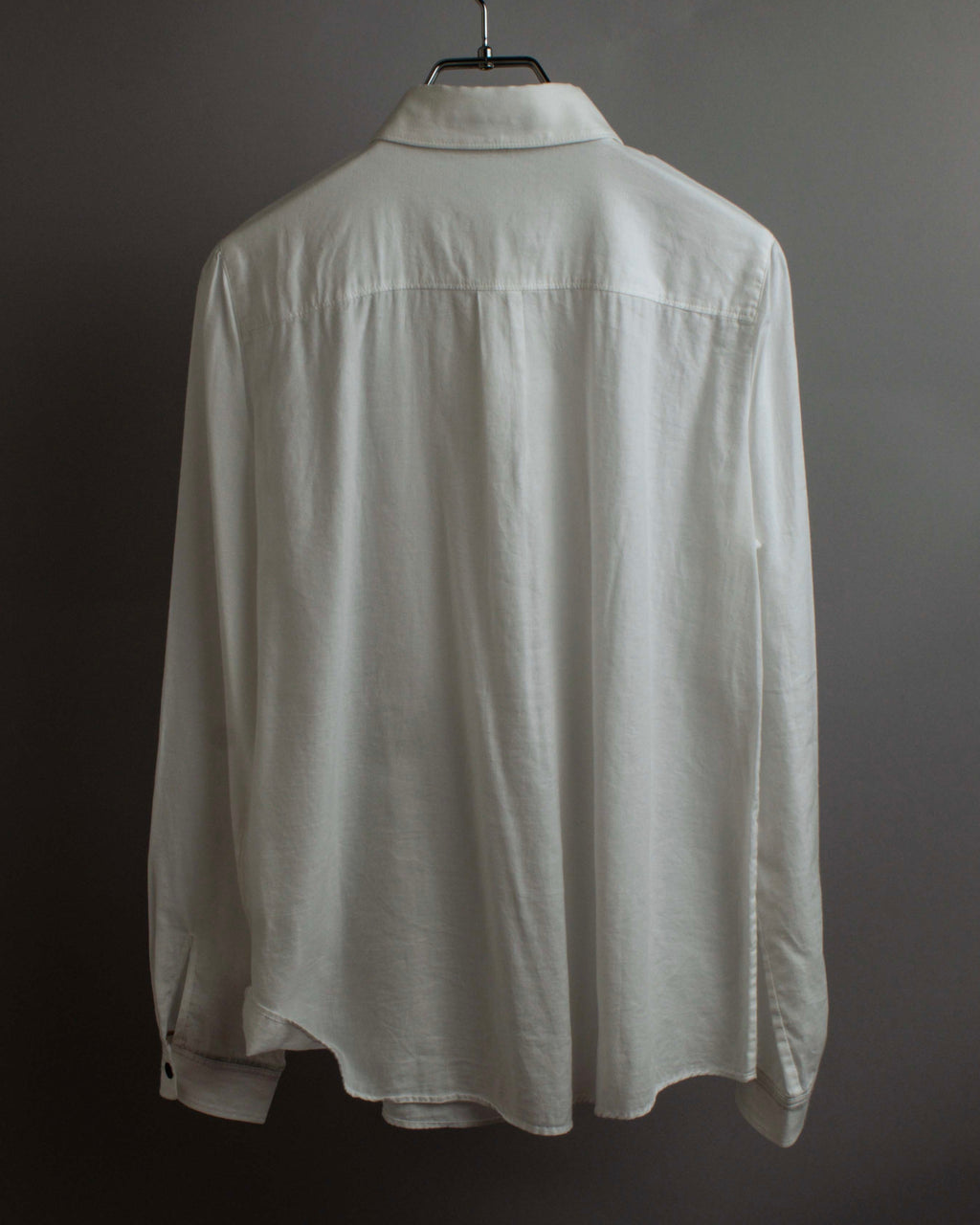 "BURBERRY" Frill design collarless blouse
