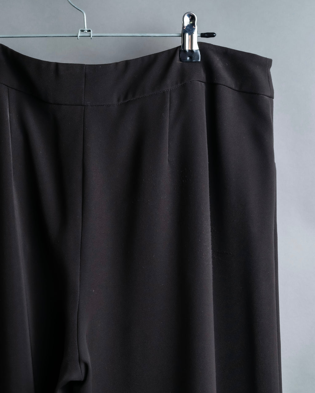 "GIORGIO ARMANI" Soft texture  brown wide slacks