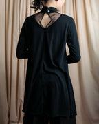 "JUNIOR GAULTIER" Sheer layered tie detail dress