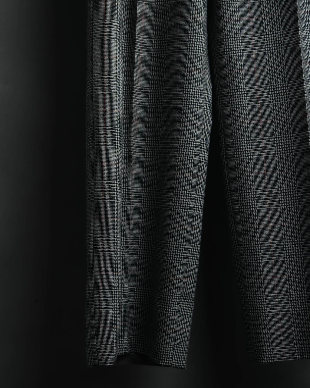 -MOOD MILLÉSIMES- 80’s-90’s Prince of Wales check wool double-breasted setup suit