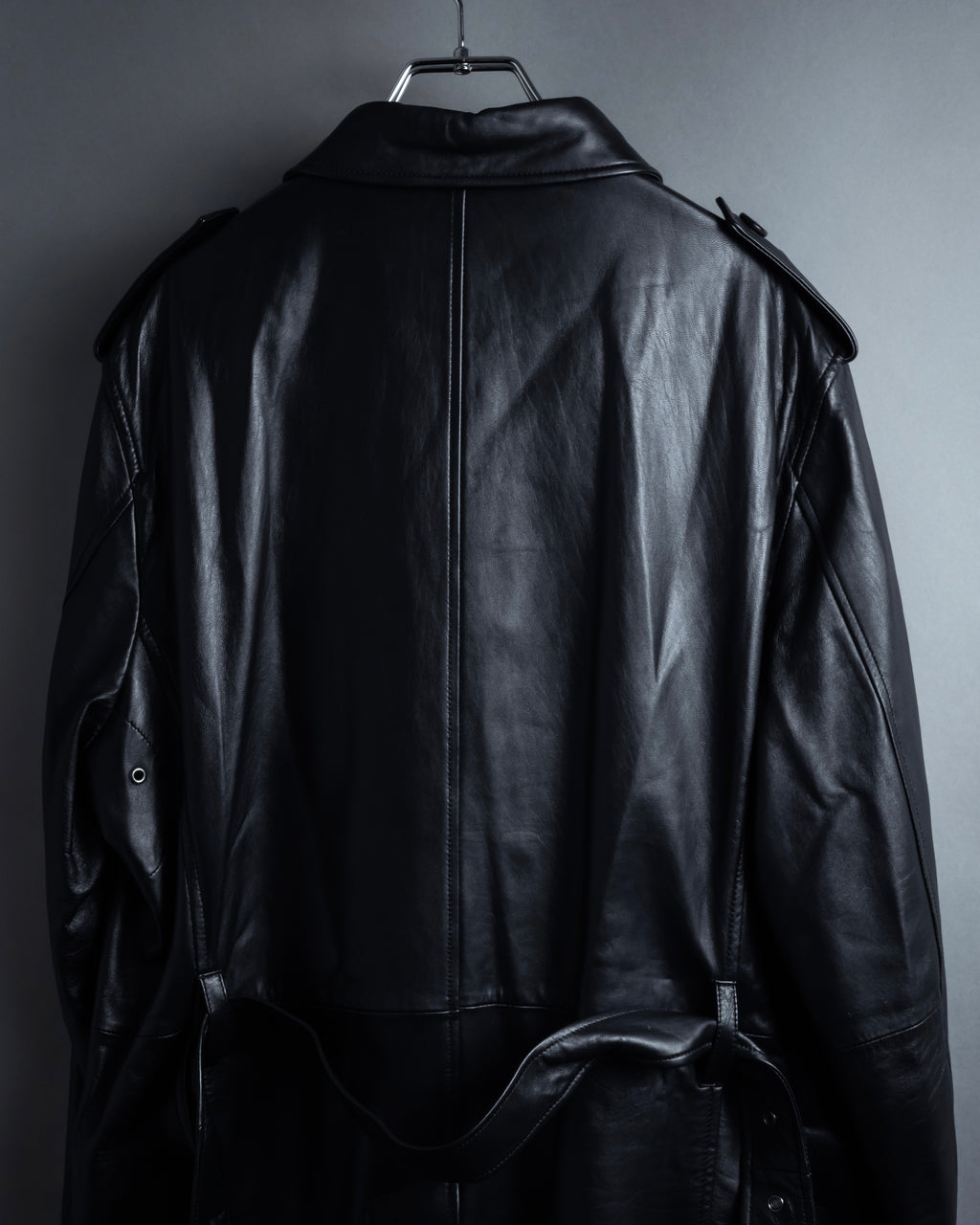"DURBAN" Double zipper sheepskin leather coat