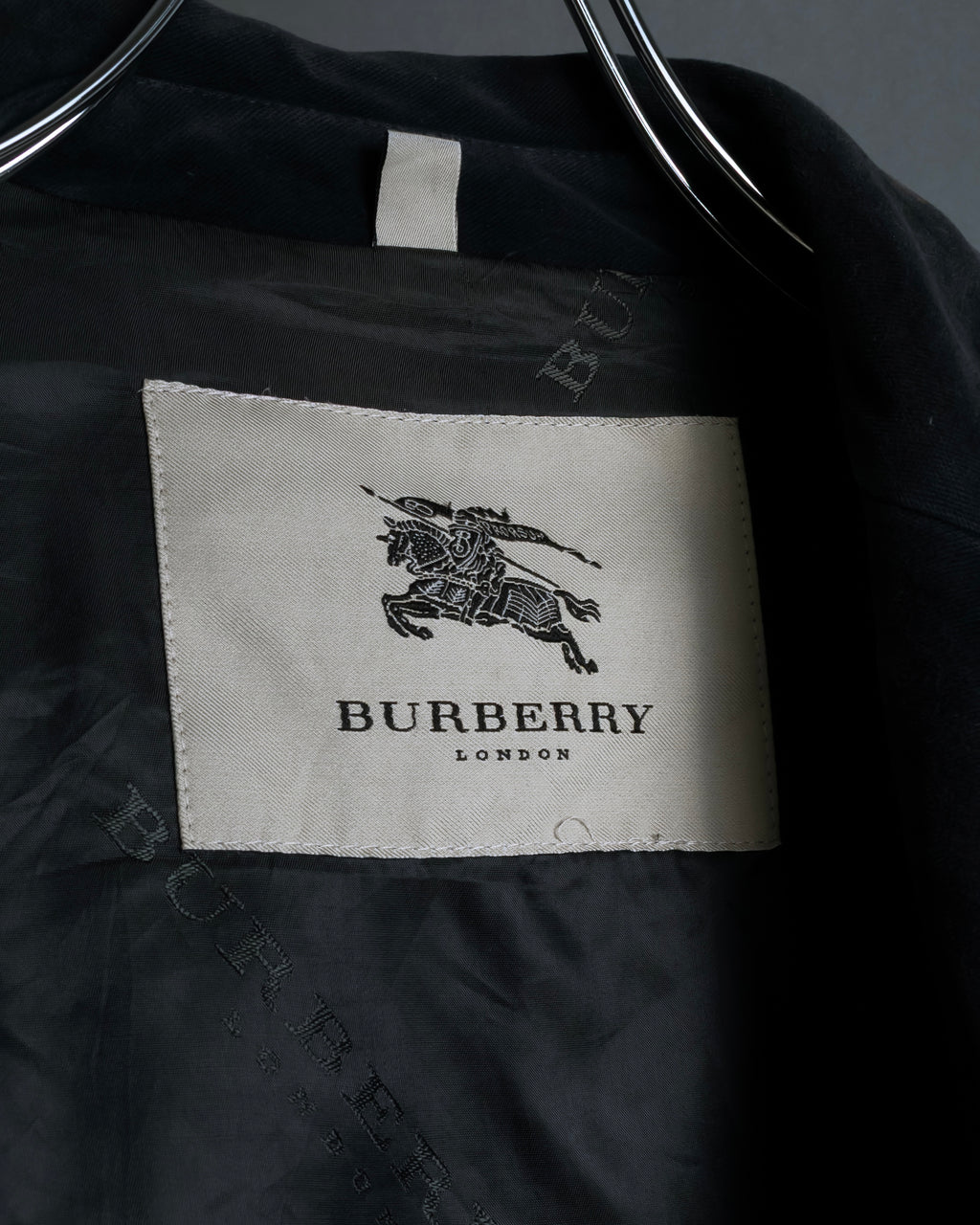 "BURBERRY" Garment dyed faded hunting design coat
