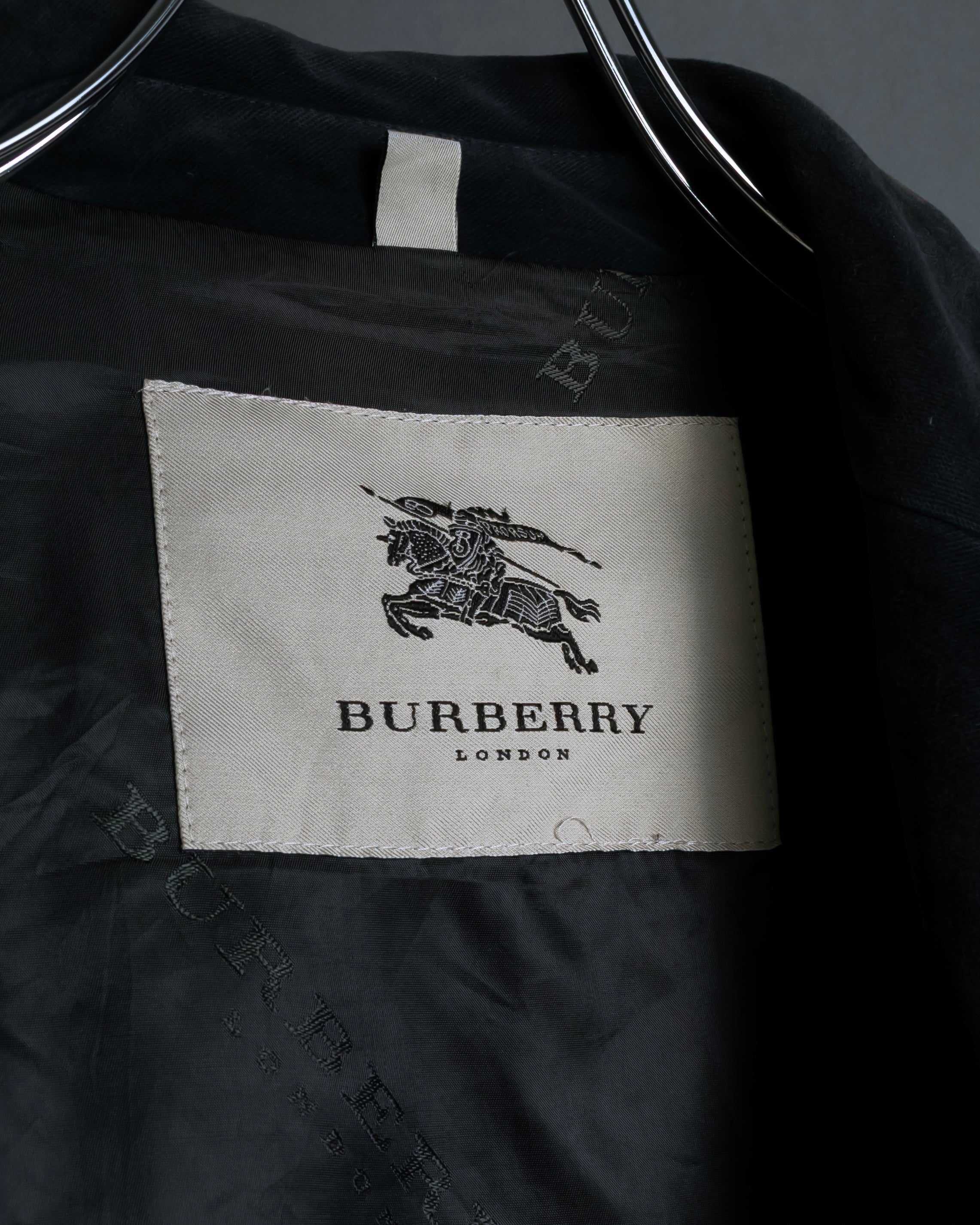 "BURBERRY" Garment dyed faded hunting design coat