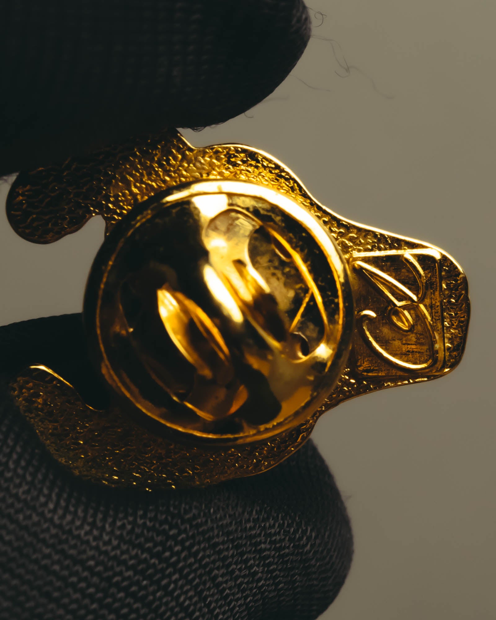 "Crédit Agricole" 90's Gold bull lapel pin