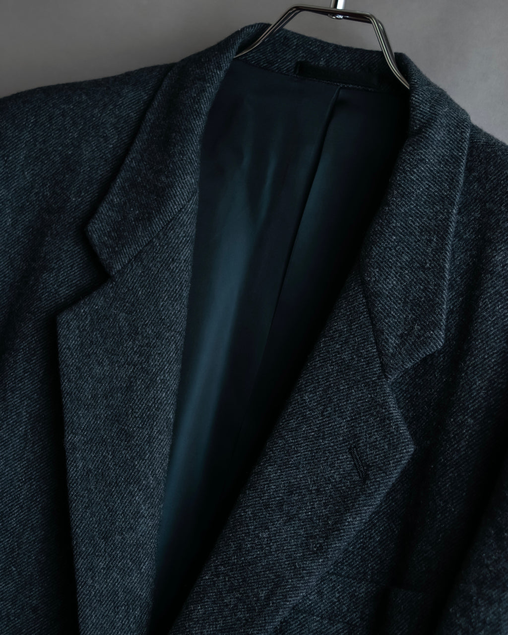 "COMME des GARCONS HOMME DEUX" Box silhouette heather grey tailored jacket