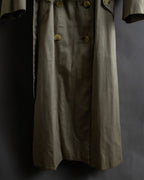 "BURBERRYS" Classic military detail maxi length trench coat