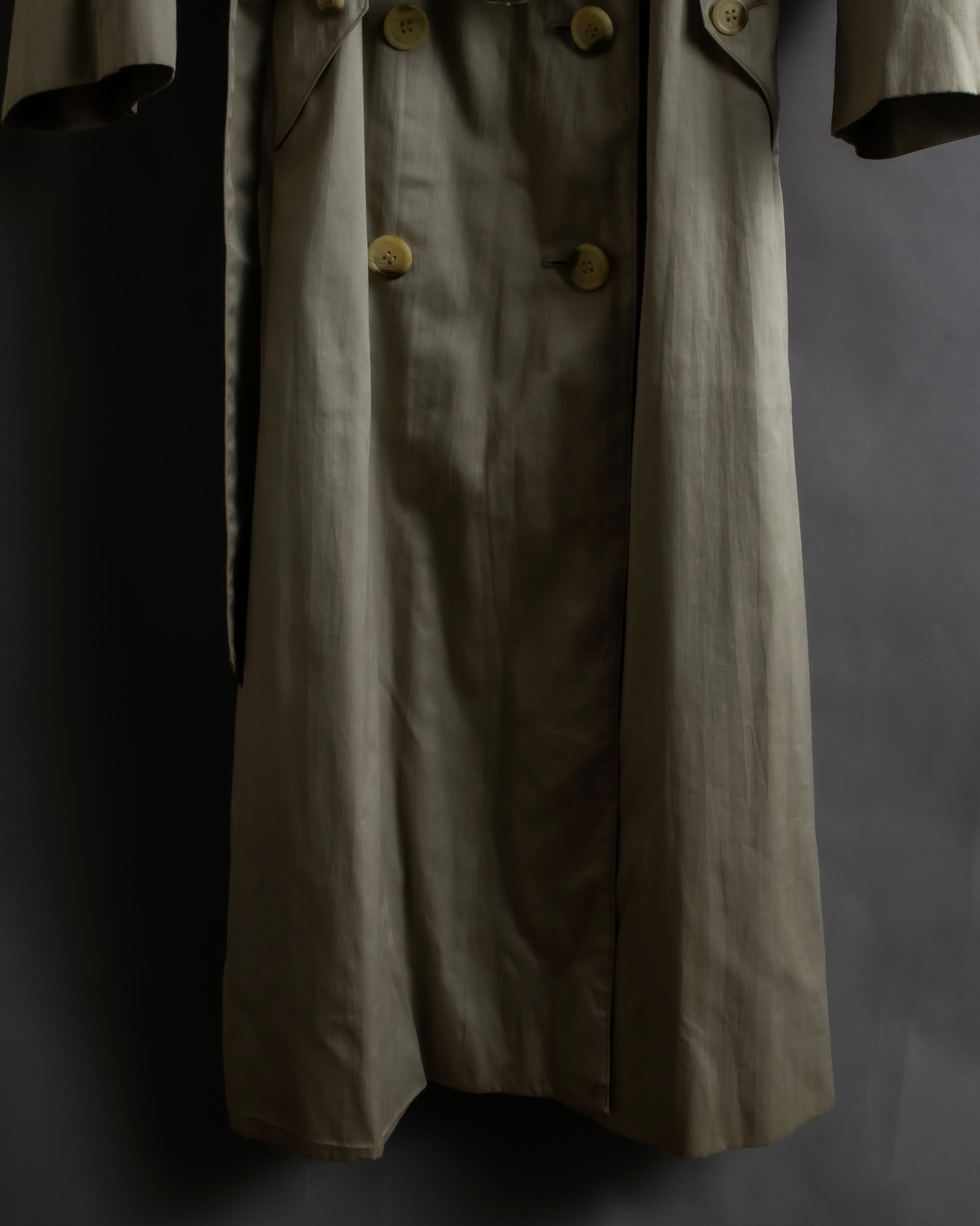 "BURBERRYS" Classic military detail maxi length trench coat