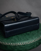 “Salvatore Ferragamo” 90’s Vara ribbon box calf shoulder bag