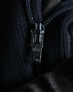 "GIORGIO ARMANI" Beautiful drape navy wool set up