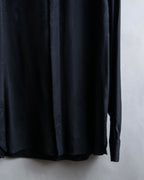 "Saint Laurent" Jacquard pattern silk satin shirt