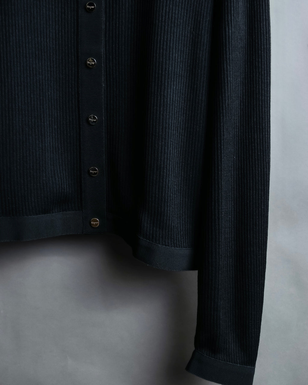 "Salvatore Ferragamo"Cotton x rayon summer knit shirt