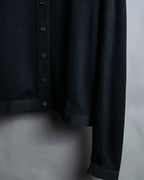 "Salvatore Ferragamo"Cotton x rayon summer knit shirt