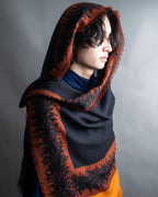 "Christian Dior" Botanical print large stole