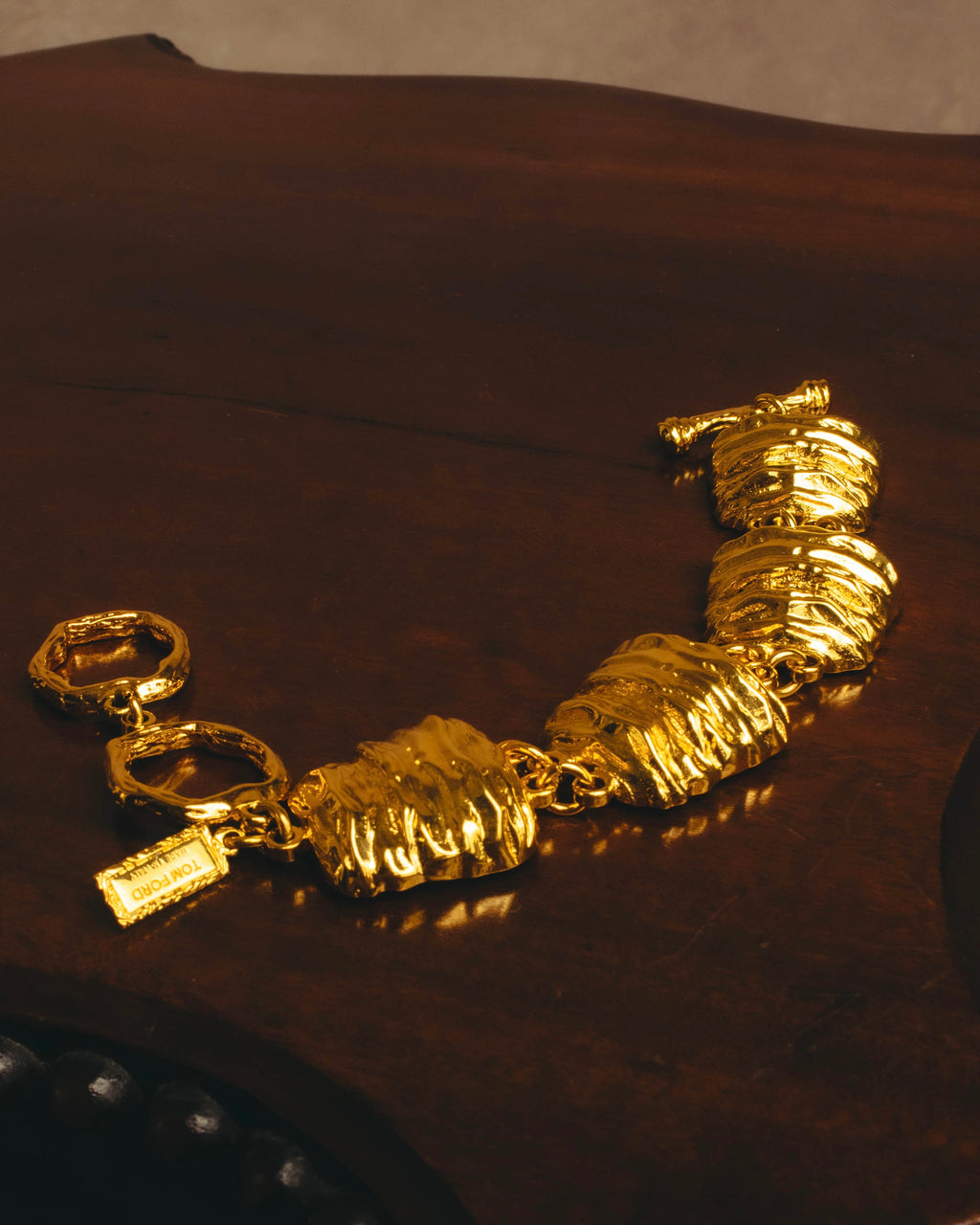 -SPECIAL- “TOM FORD” 2023-24 Moon nugget sculptural toggle bracelet
