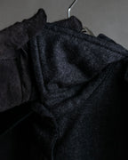 "GUCCI" 70's velvet collar design long coat