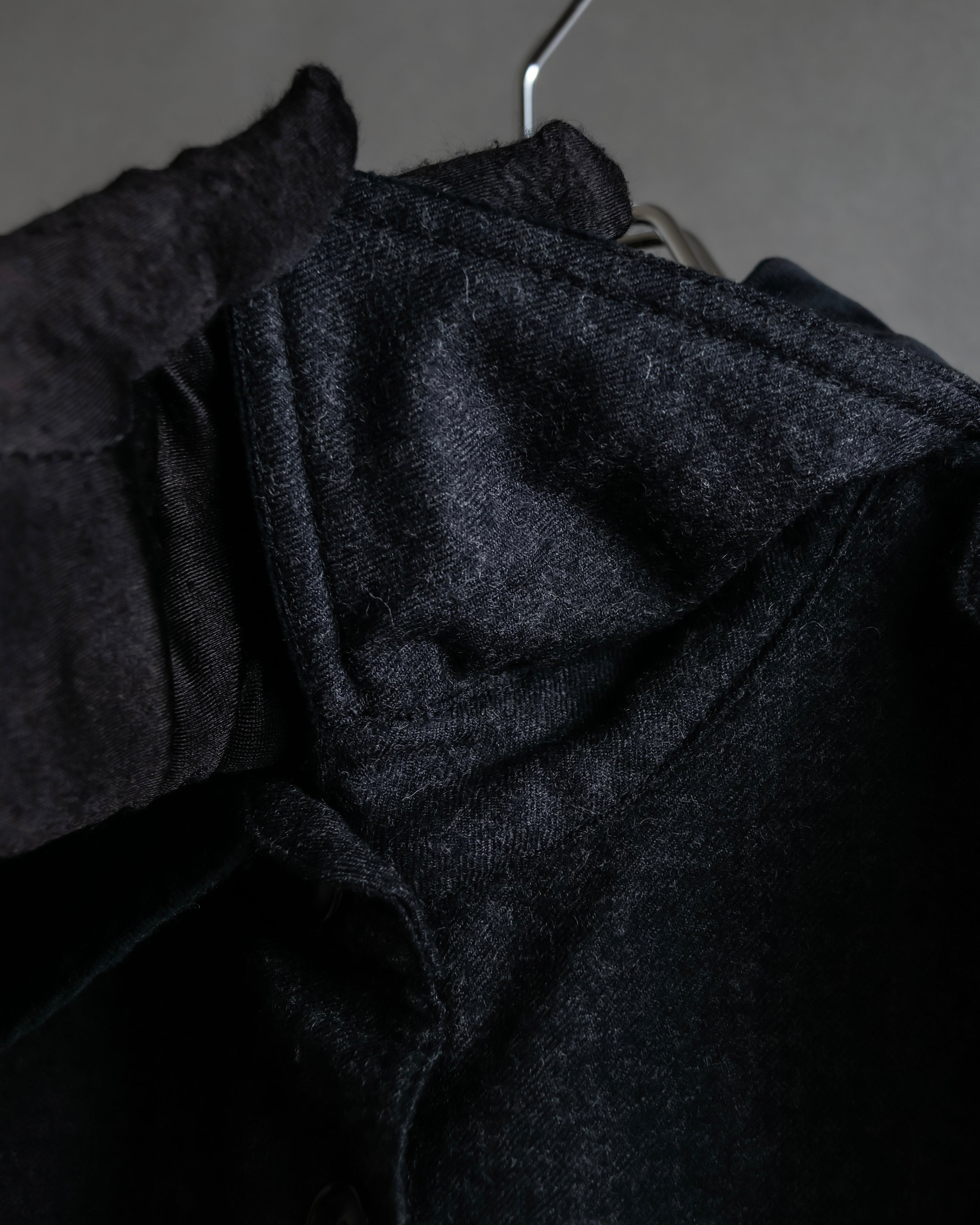 "GUCCI" 70's velvet collar design long coat