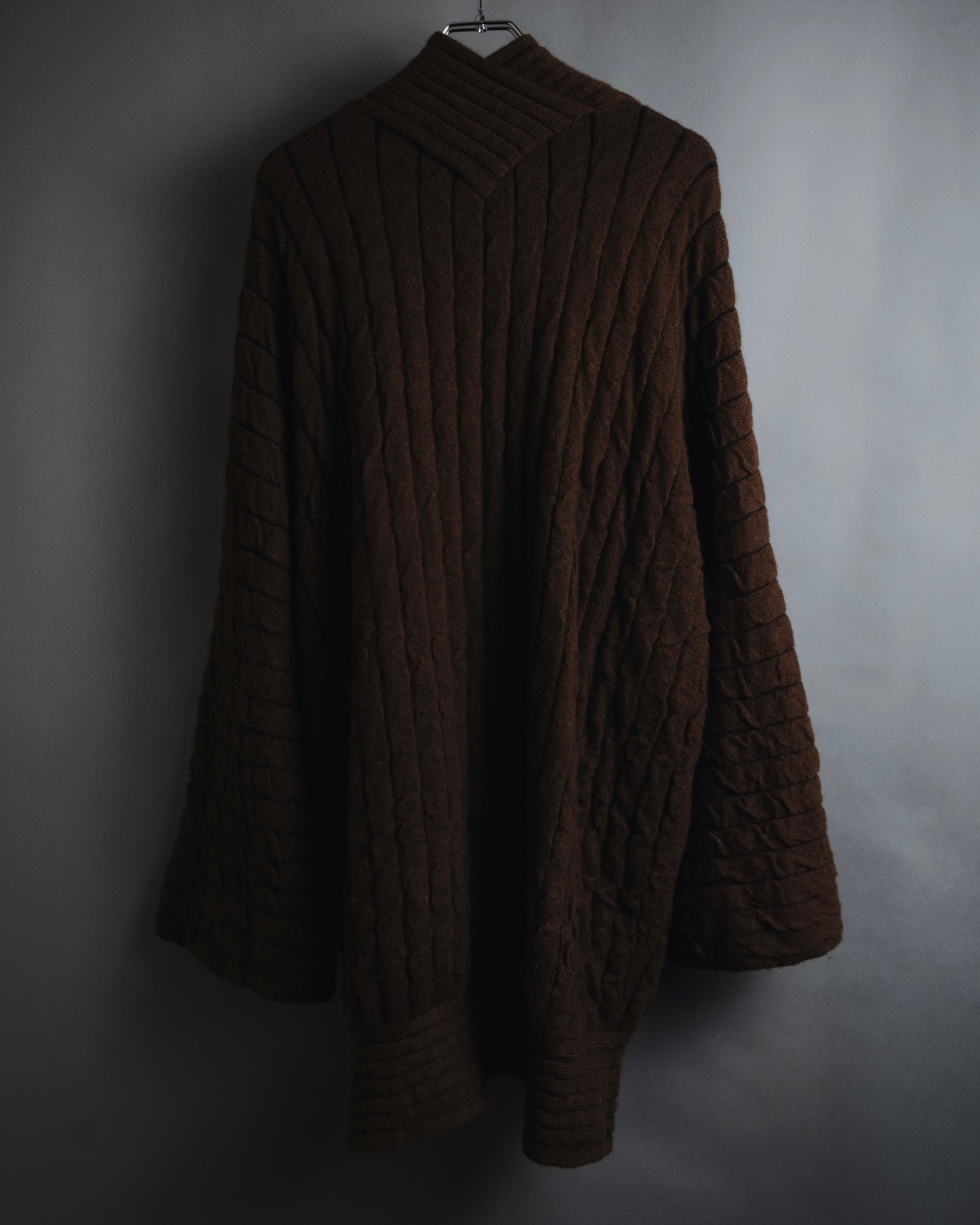 "Salvatore Ferragamo" 00’s Cashmere blend shawl-collar knit cardigan