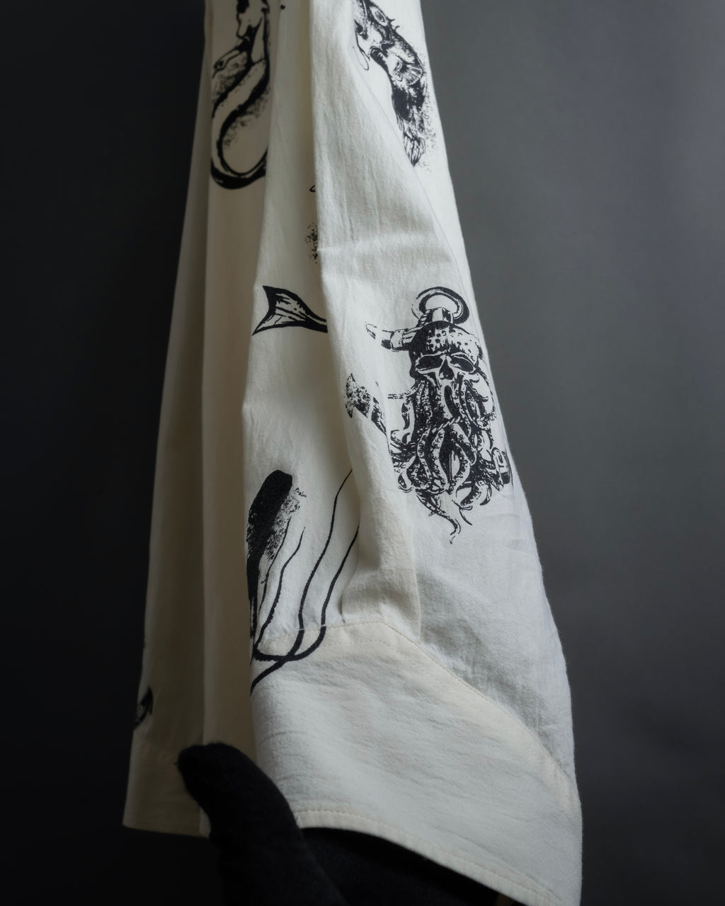 "PRADA" 22SS Sea fable motif print oversized shirt