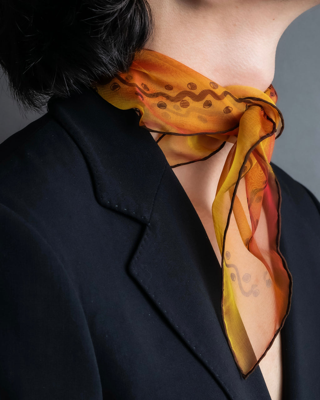 "HERMES" Exotic motif carre scarf