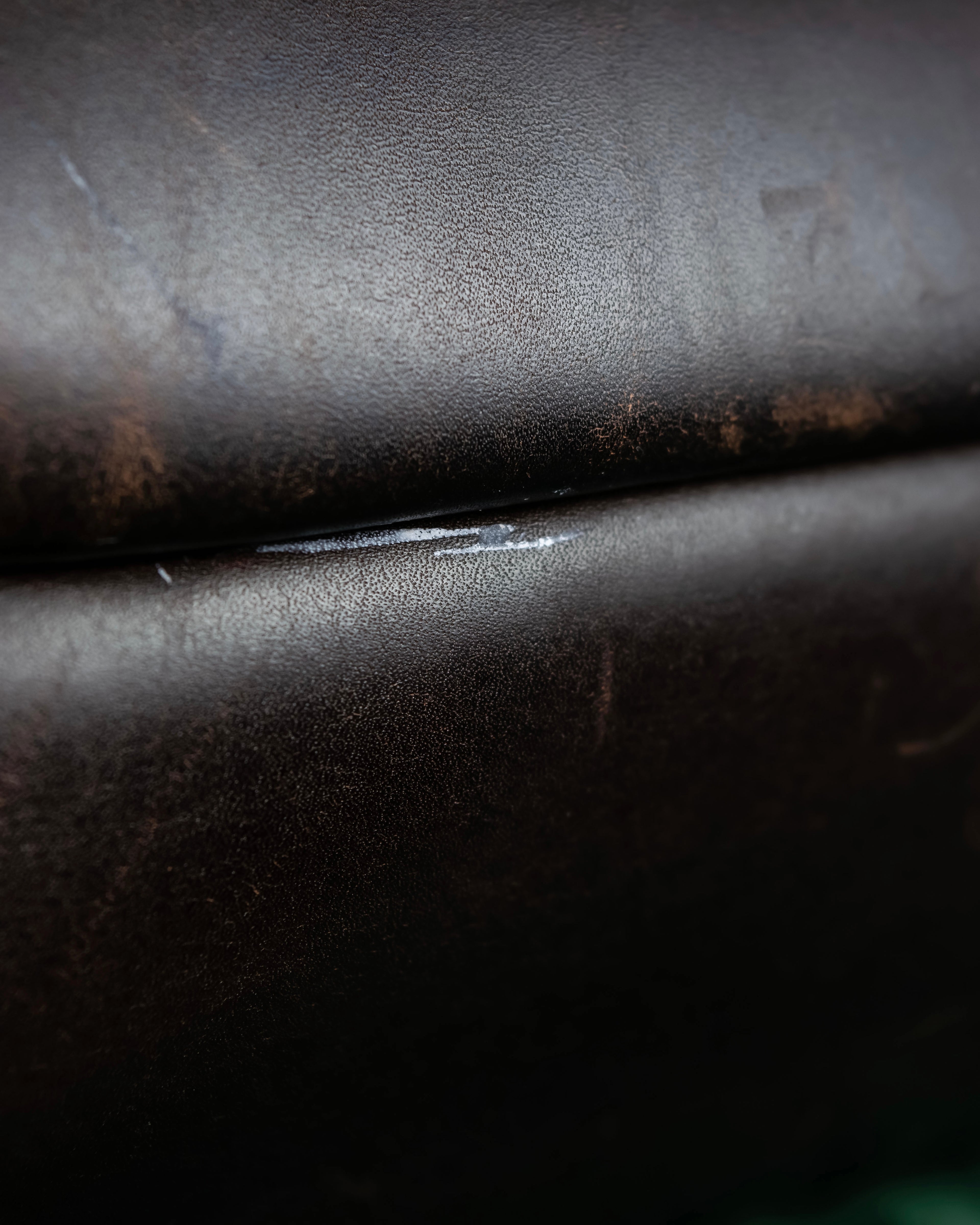 "GUCCI" Horizontally shaped cord-wrapped handle leather bag