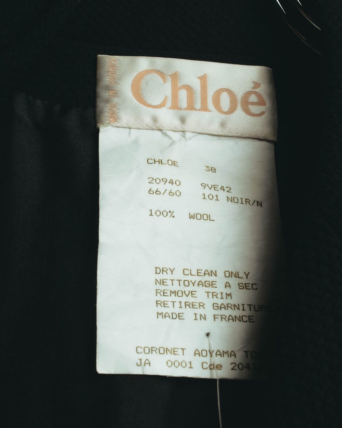 "Chloé" 90's Textured wool tailored blazer