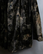 "tricot COMME des GARCONS" 
Double-breasted reversible fur tailored coat