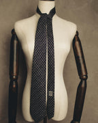 "Hermès" 80's-90's Classic jacquard silk necktie