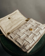 -SPECIAL- “Salvatore Ferragamo” 2020-2022 Woven vara chain shoulder bag