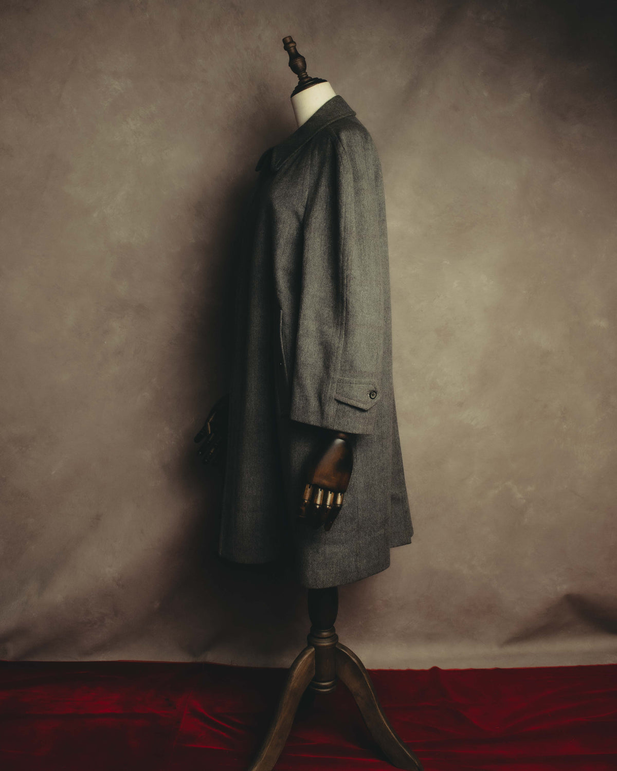 “Burberrys” 80’s Bedford wool balmacaan coat