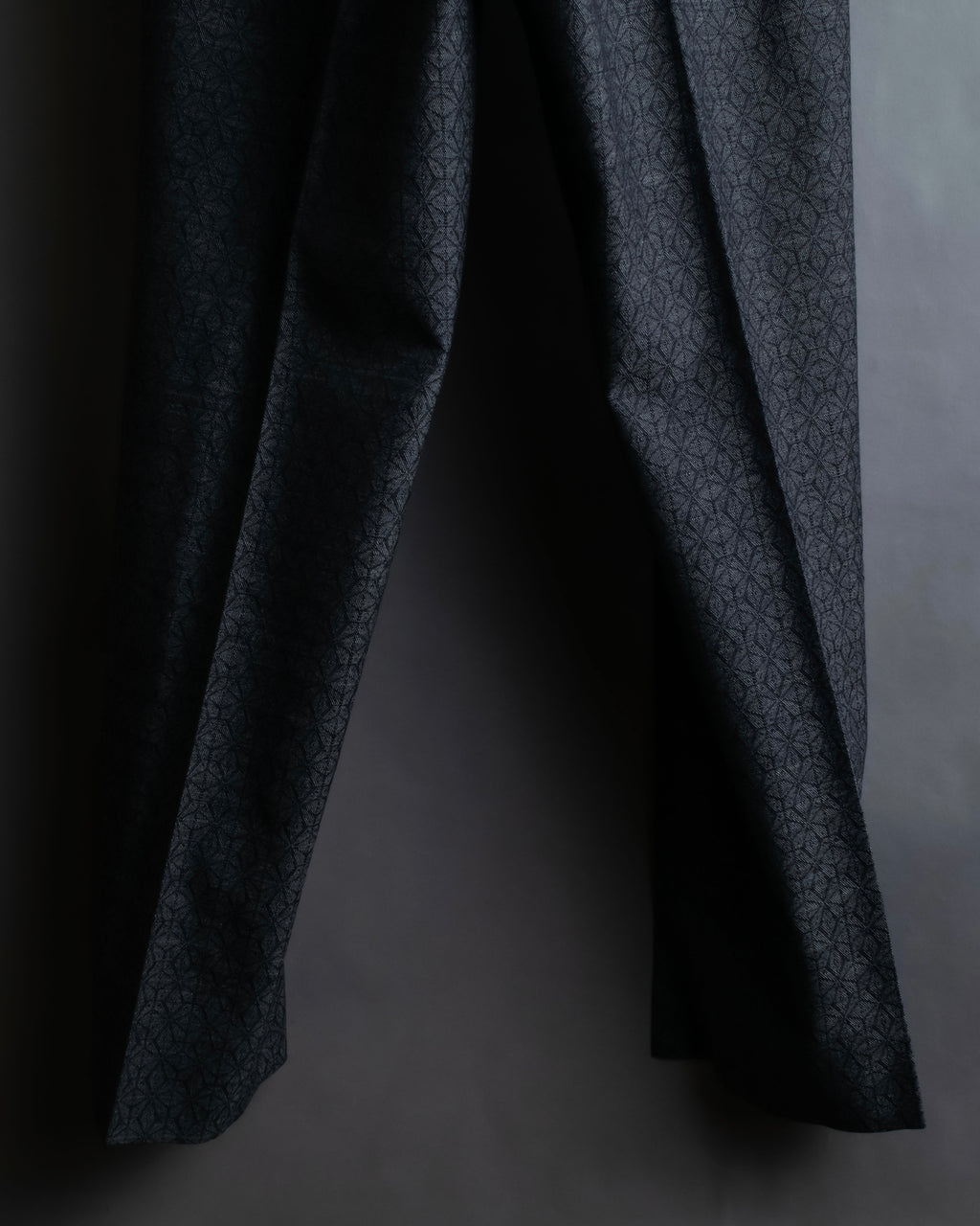 "Maison Martin Margiela" Geometric pattern high waist slim slacks