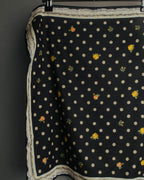 “Christian Dior” 90’s-00’s Romantic dot floral handkerchief scarf