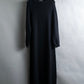 "tricot COMME des GARCONS" Maxi length deep black knit dress