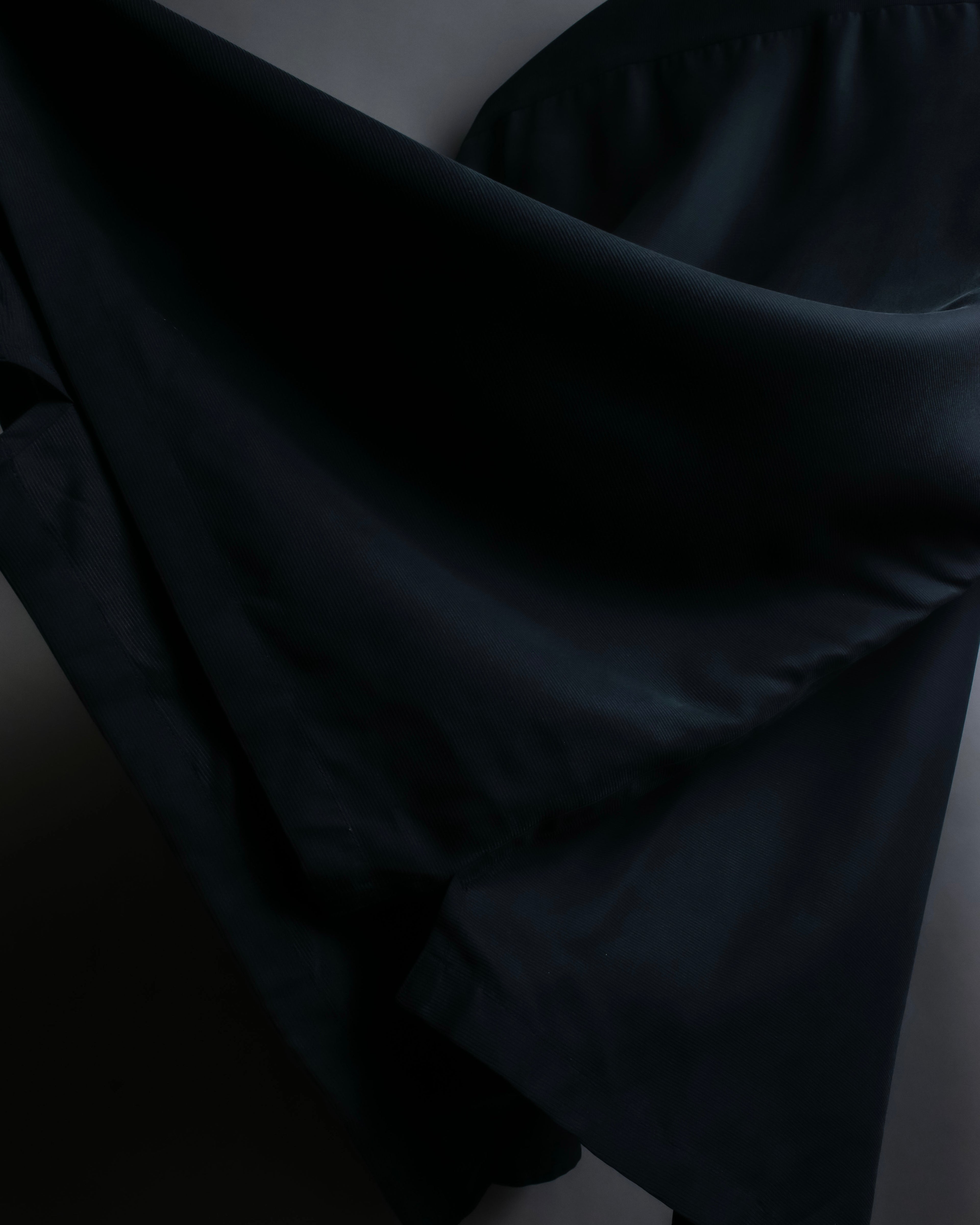 "HUGO BOSS" Striped fabric super oversized black shirt