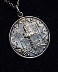 "Tiffany&Co" Olympic torch motif sterling silver necklace