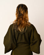 Henrik Vibskov/ Big Collar Short Sleeves Designed Shaped One Piece Khaki