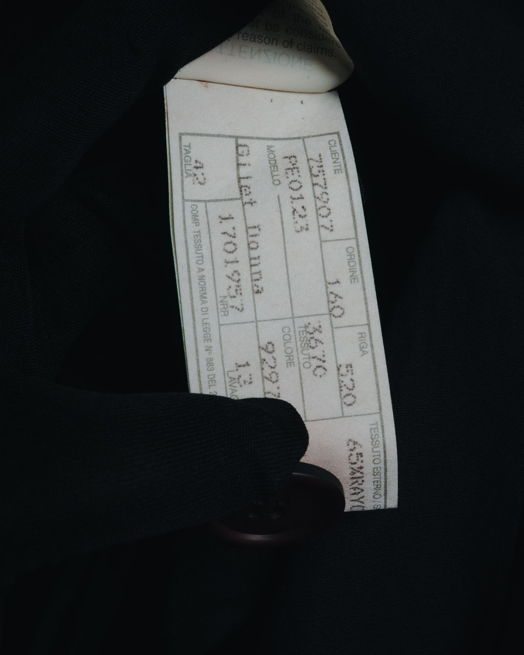 "GIORGIO ARMANI" Early 90s rayon linen asymmetric gilet