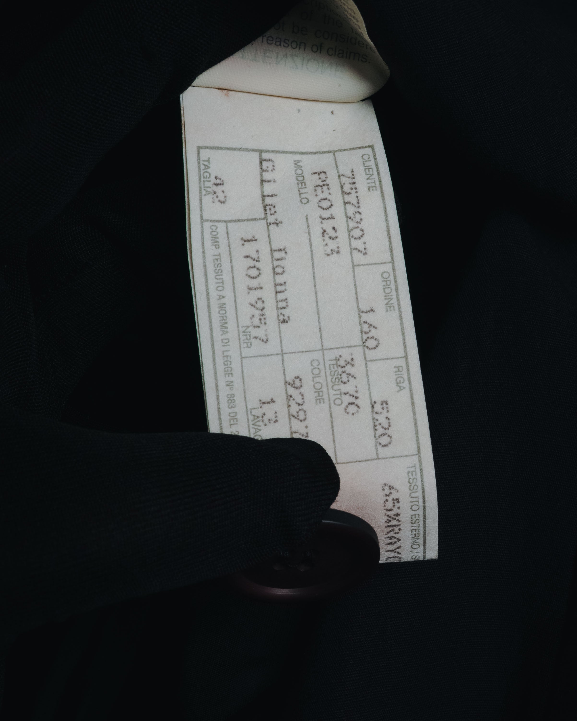 "GIORGIO ARMANI" Early 90s rayon linen asymmetric gilet